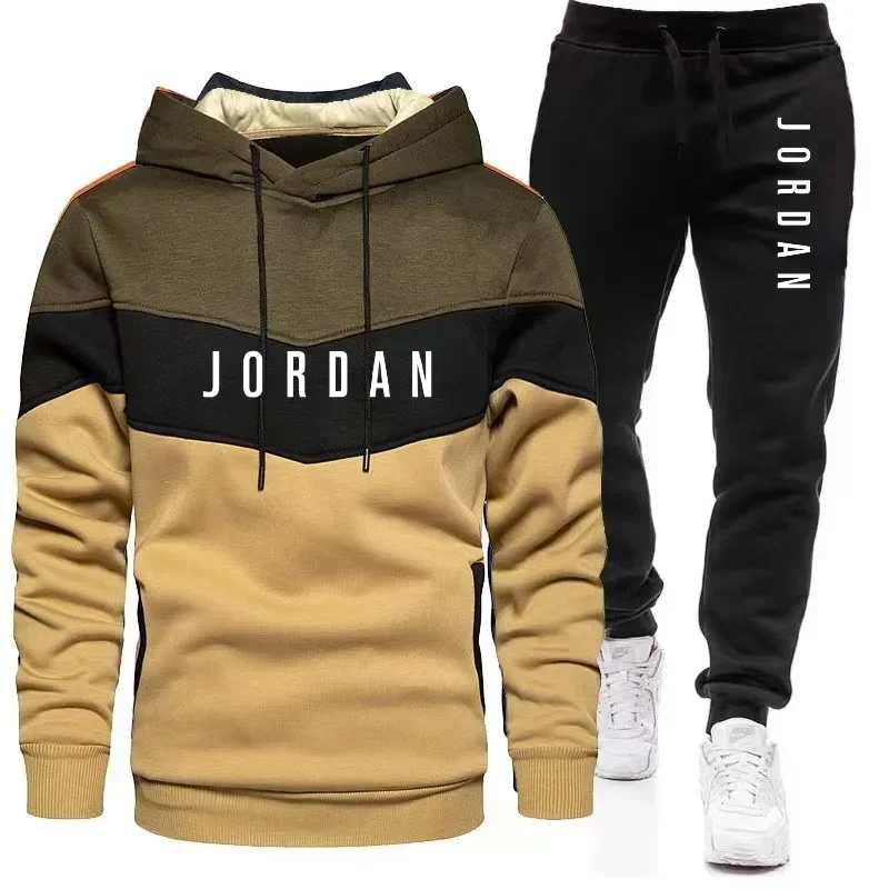Mens Formal - طقم رياضي رجالي للخريف والشتاء بطباعة