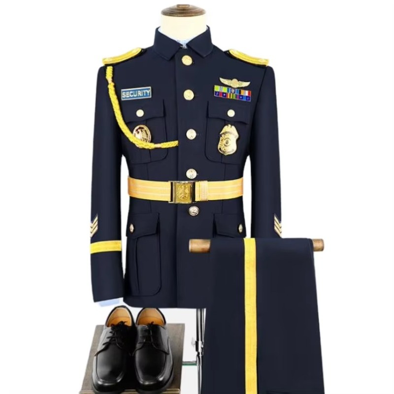 Men Formal Wear Outfits - بدلة موحدة سوداء للرجال عالية الجودة