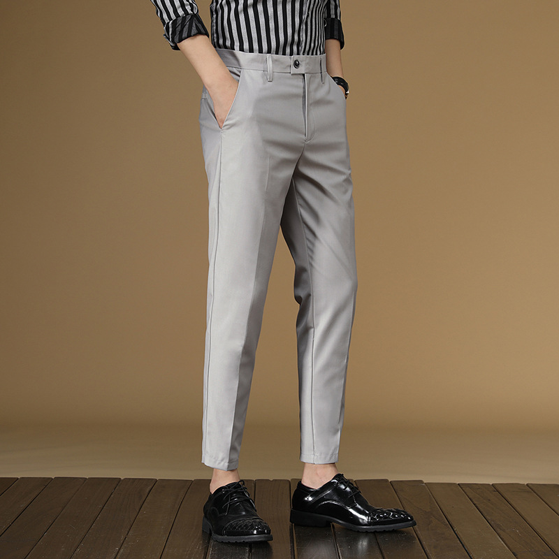Khaki Formal Wear Men - الصيف دعوى السراويل الرجال أحمر أسود