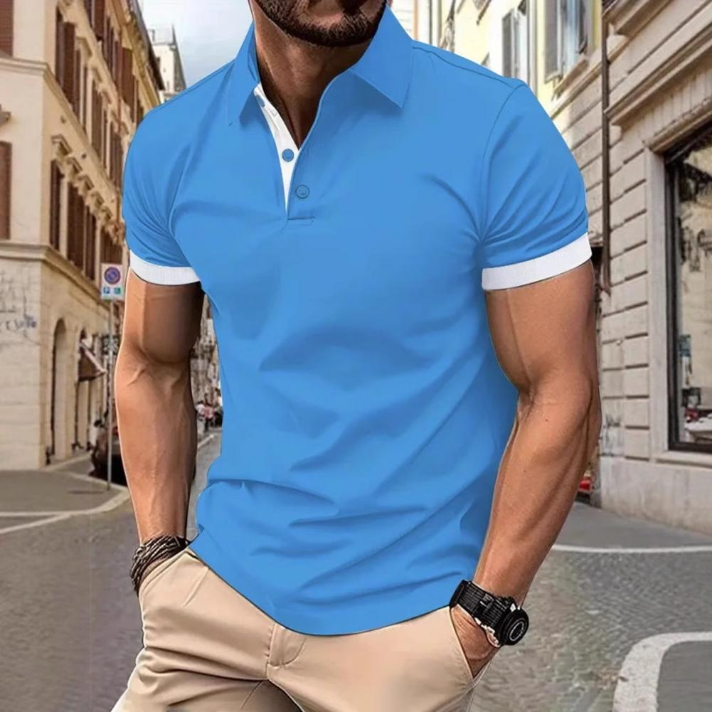 Men'S Polo Formal Wear - قمصان رجالية كاجوال بأكمام قصيرة وياقة،
