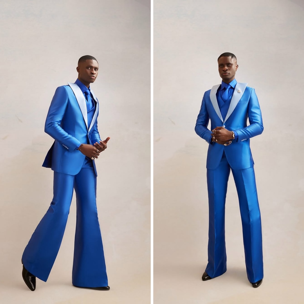 Men Formal Wear Modern - الساتان الرجال البدلة مجموعة 3 قطعة