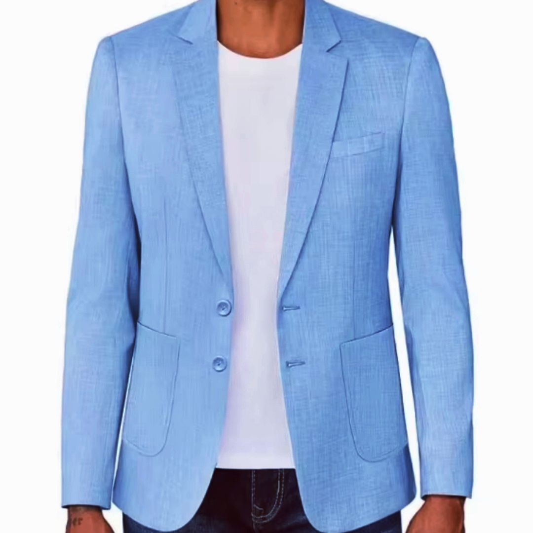 Men Formal Wear Design - بليزر رجالي بقصة ضيقة من الكتان