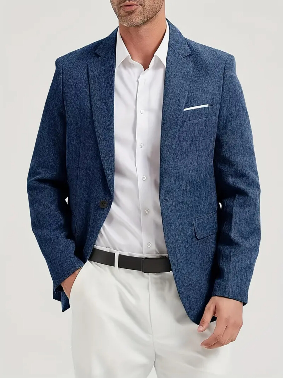 Formal Men Party Wear Jacket - سترة بدلة رجالي واحدة الصدر كاجوال