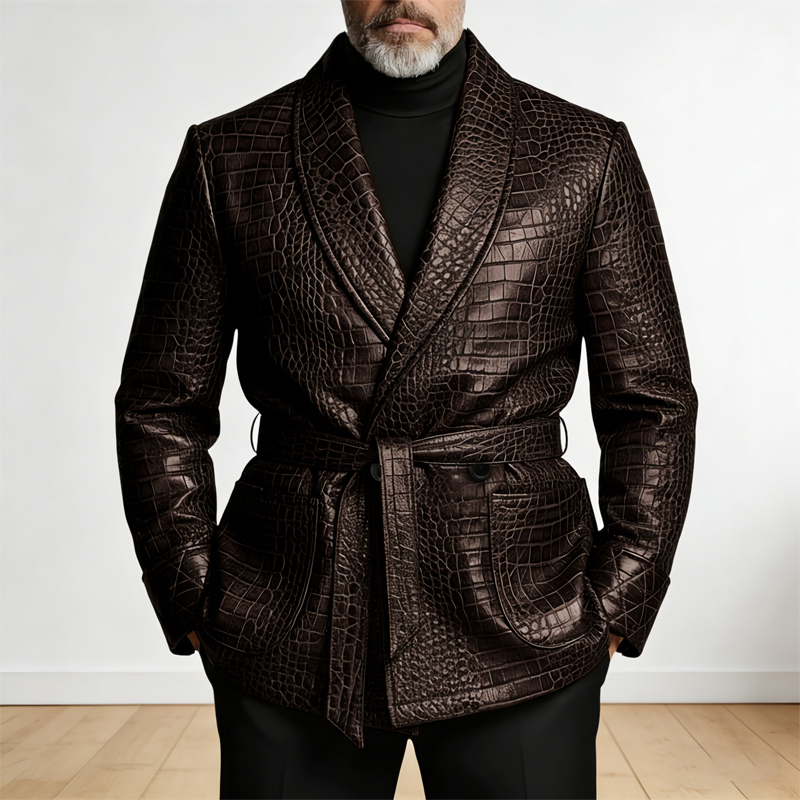 Formal Men Party Wear Jacket - ﻿ سترة رجالية من الجلد بنمط
