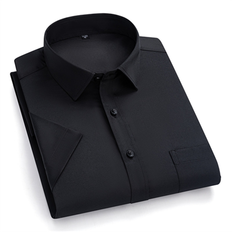 Men Formal Office Wear Shirts - قمصان رجالية صيفية كبيرة الحجم 7XL،