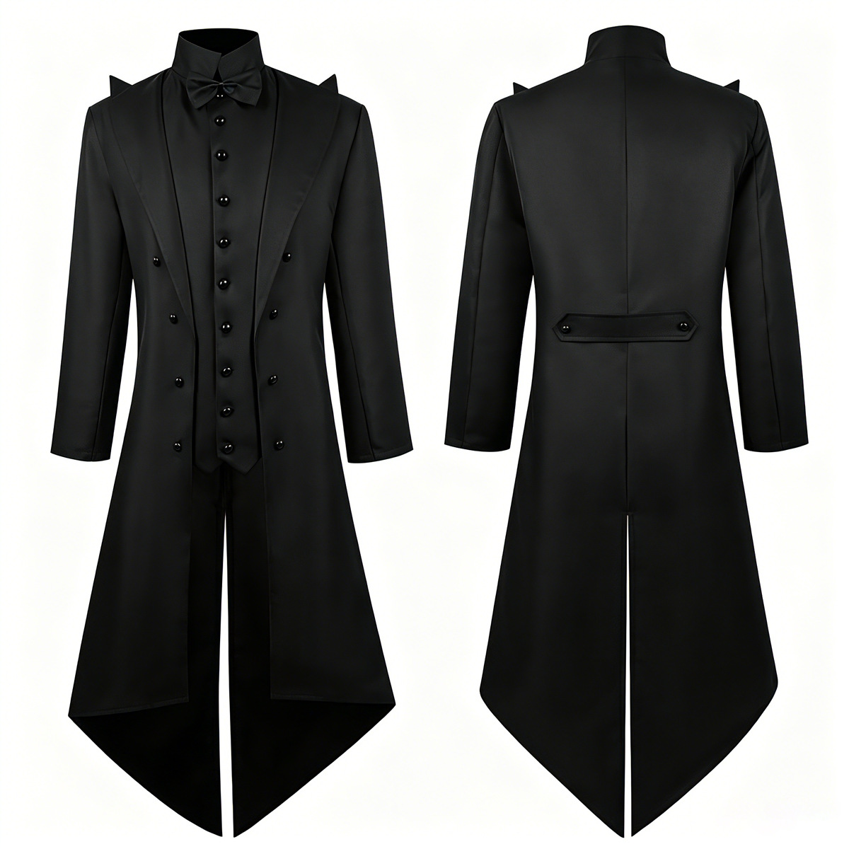 Men'S Gothic Formal Wear - معطف رجالي طويل بتصميم قوطي عتيق