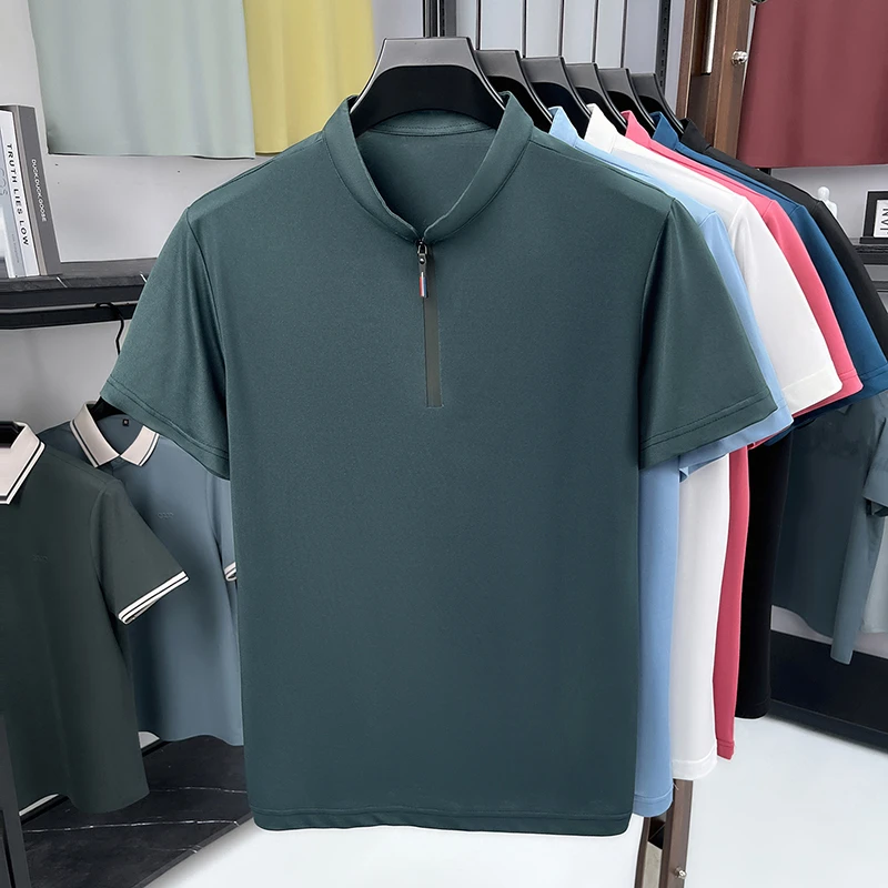 Men'S Polo Formal Wear - قميص رجالي رسمي للأعمال بياقة واقفة