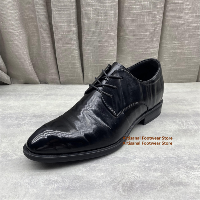 أحذية أكسفورد رجالية سوداء من  - مراجعة Formal Men Daily Wear Shoes وسعره