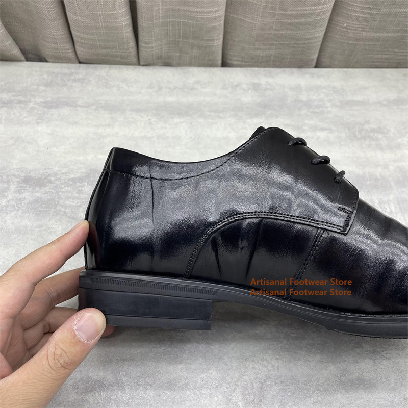 أحذية أكسفورد رجالية سوداء من  - مراجعة Formal Men Daily Wear Shoes وسعره