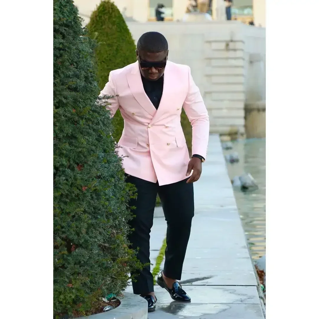 مزدوجة الصدر الرجال الدعاوى سل - مراجعة Men Formal Wear Modern وسعره
