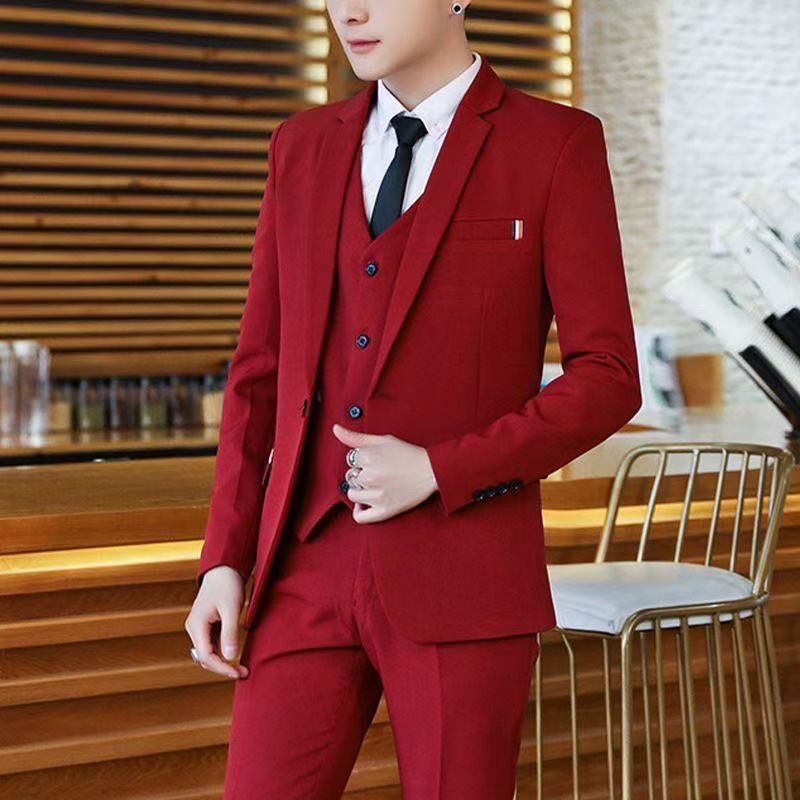 بدلة رجالية من قطعتين بقصة ضيق - مراجعة Men Formal Wear With Blazer وسعره