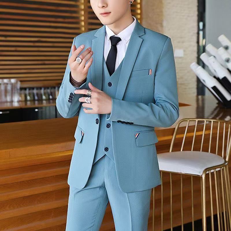 بدلة رجالية من قطعتين بقصة ضيق - مراجعة Men Formal Wear With Blazer وسعره