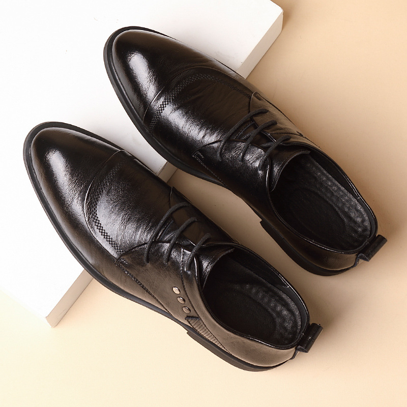 أحذية أكسفورد جلدية بتفاصيل مس - مراجعة Formal Men Daily Wear Shoes وسعره