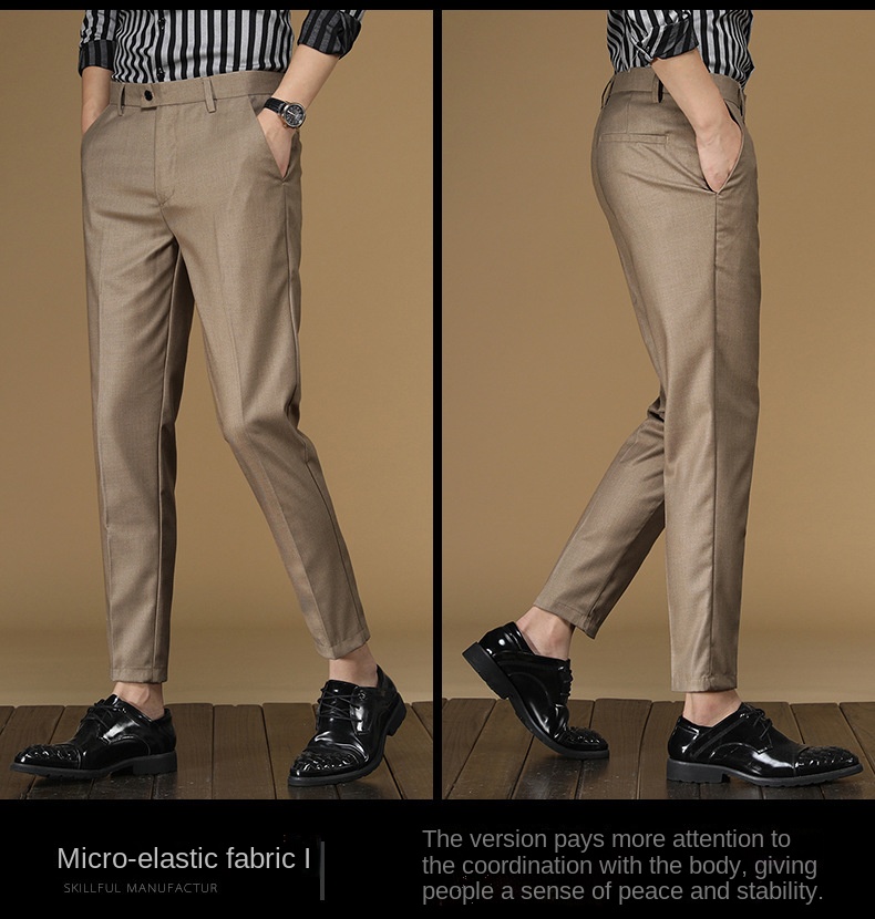 الصيف دعوى السراويل الرجال أحم - مراجعة Khaki Formal Wear Men وسعره
