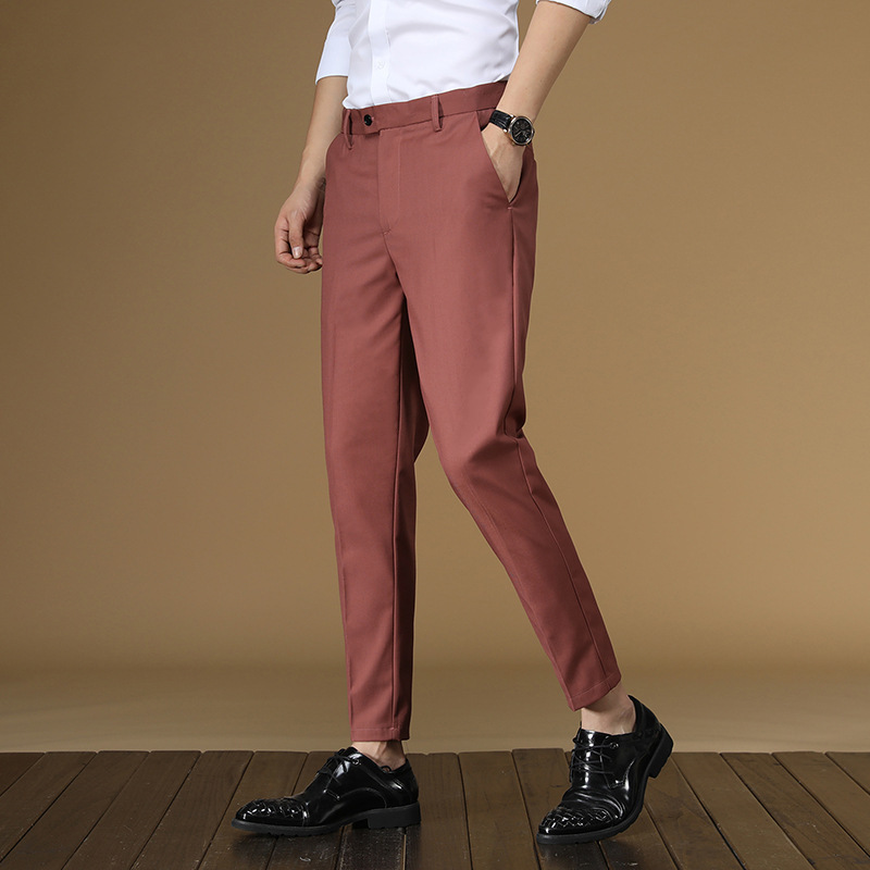 الصيف دعوى السراويل الرجال أحم - مراجعة Khaki Formal Wear Men وسعره