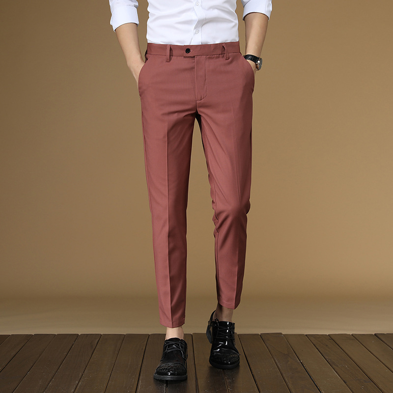 الصيف دعوى السراويل الرجال أحم - مراجعة Khaki Formal Wear Men وسعره