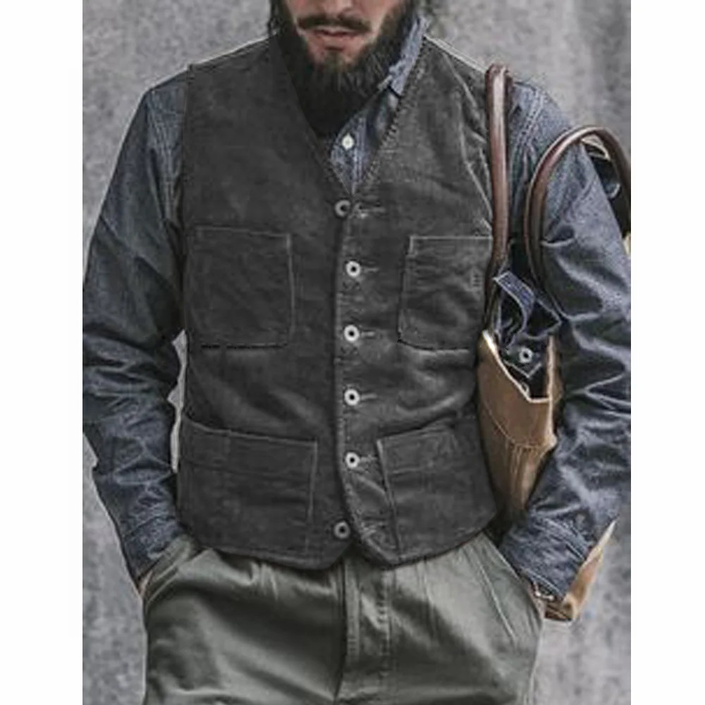 صدرية رجالية من قماش الكوردروي - مراجعة Men'S Gothic Formal Wear وسعره