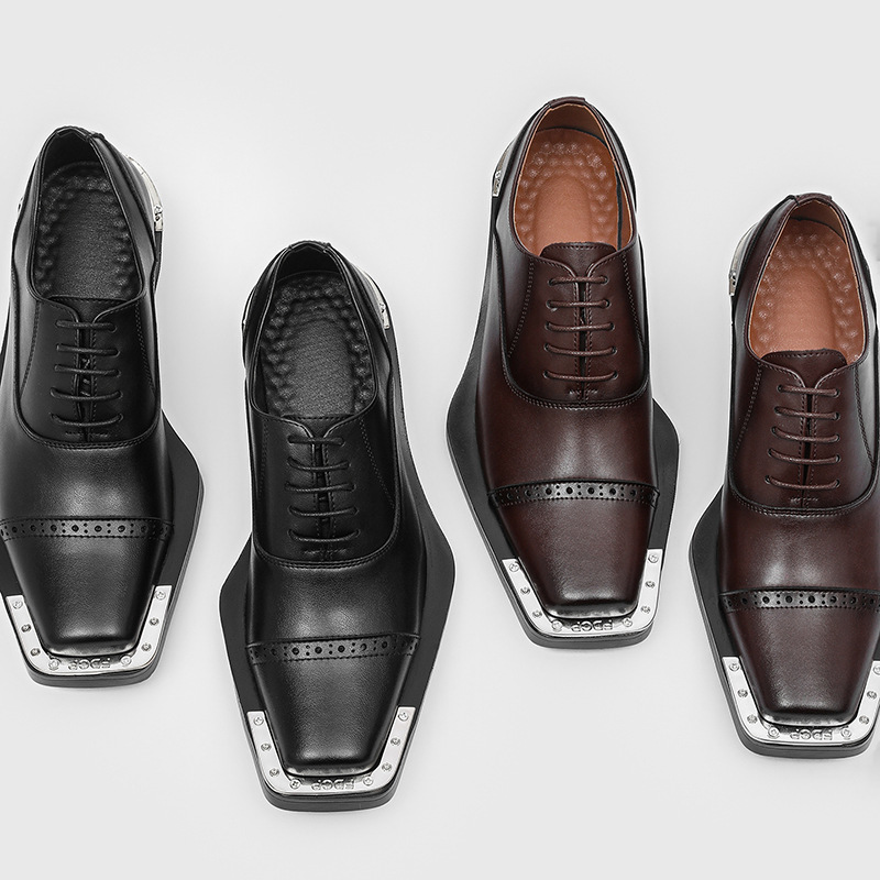 أحذية رجالية جلدية - طراز بريط - مراجعة Mens Formal Look وسعره