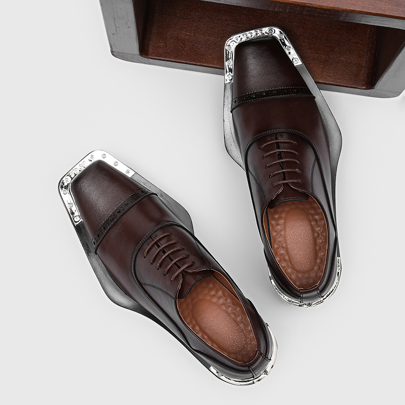 أحذية رجالية جلدية - طراز بريط - مراجعة Mens Formal Look وسعره