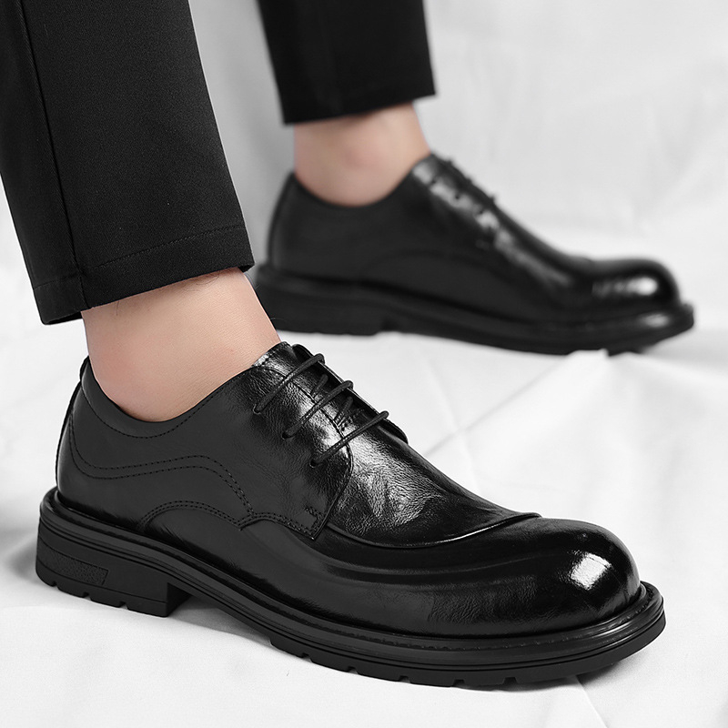 أحذية رسمية من الجلد الطبيعي ا - مراجعة Formal Men Daily Wear Shoes وسعره