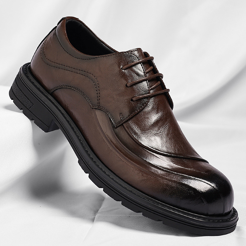 أحذية رسمية من الجلد الطبيعي ا - مراجعة Formal Men Daily Wear Shoes وسعره