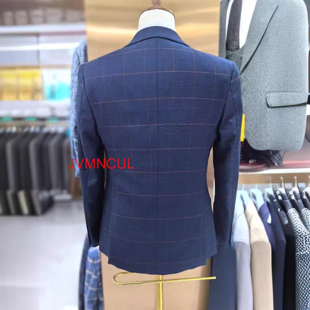 بدلة رجالية منقوشة من 3 قطع بق - مراجعة Men Formal Wear With Blazer وسعره