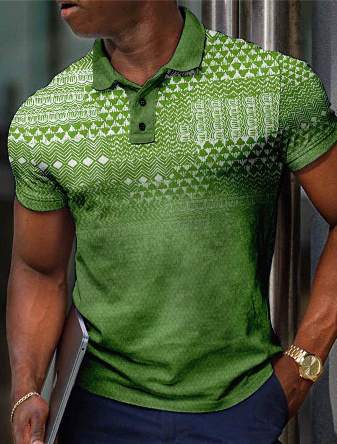 أزياء الرجال قمصان بولو منقوشة - مراجعة Men'S Polo Formal Wear وسعره