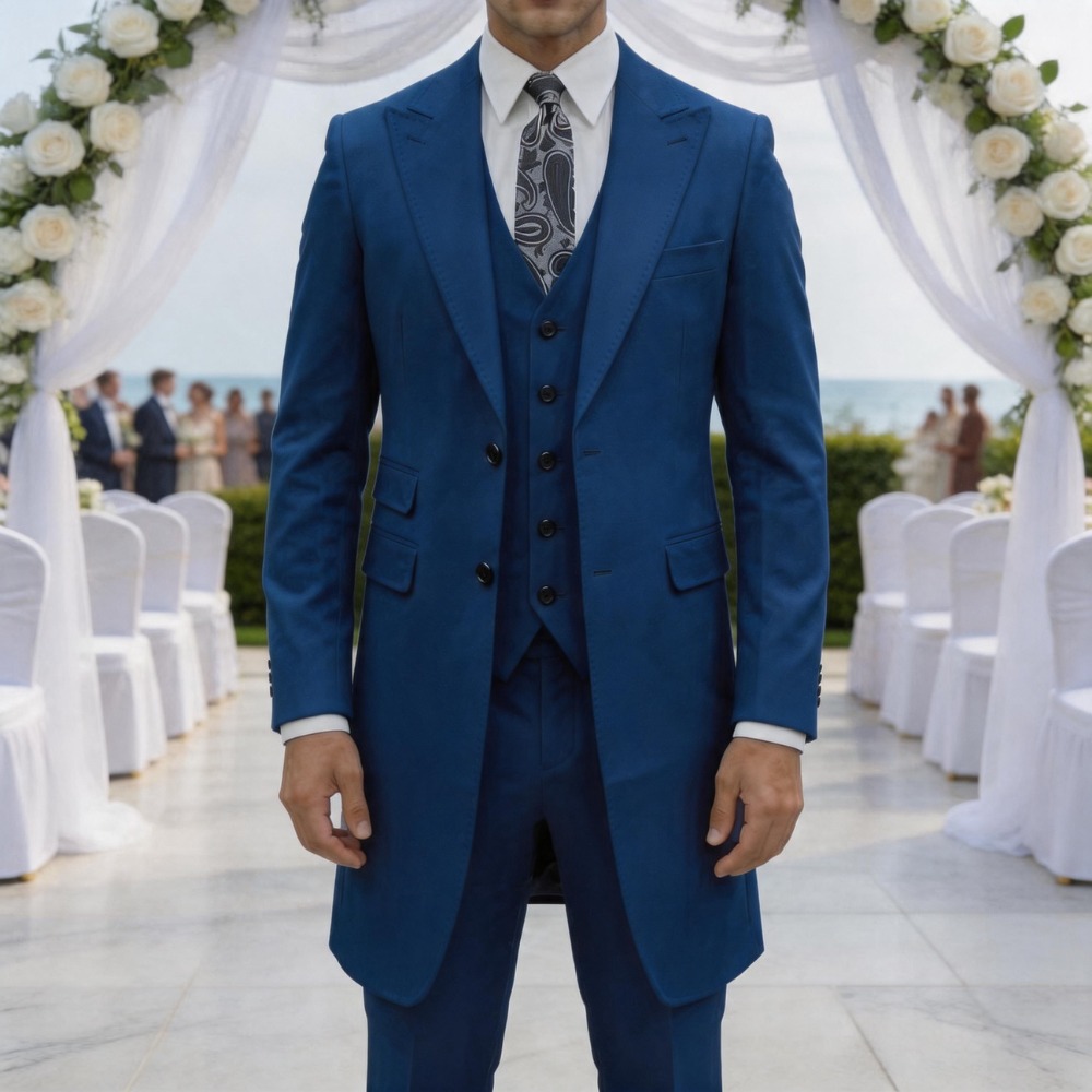 بدلة رجالية رسمية بقصة ضيقة من - مراجعة Men Formal Wear Outfits وسعره