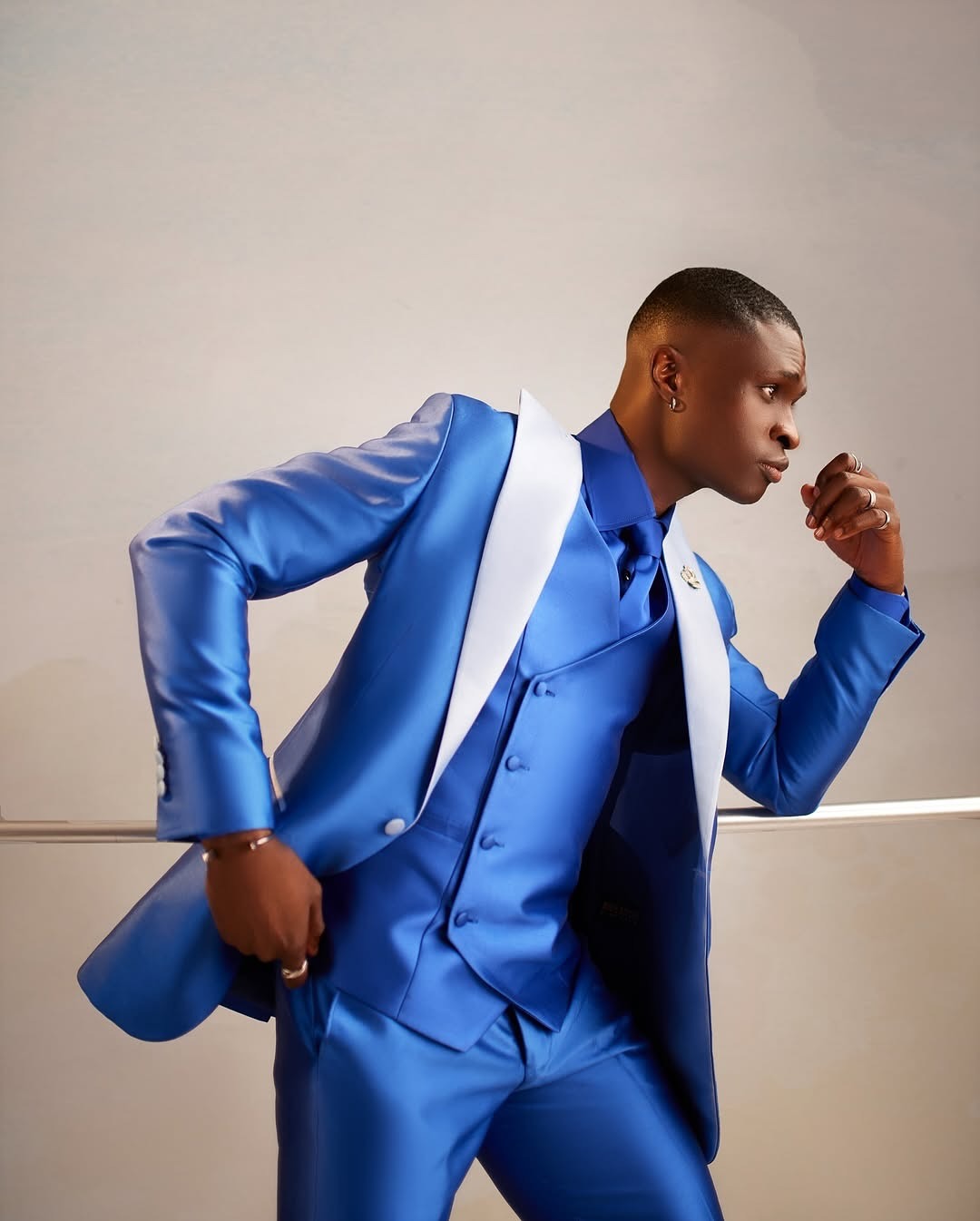 الساتان الرجال البدلة مجموعة 3 - مراجعة Men Formal Wear Modern وسعره