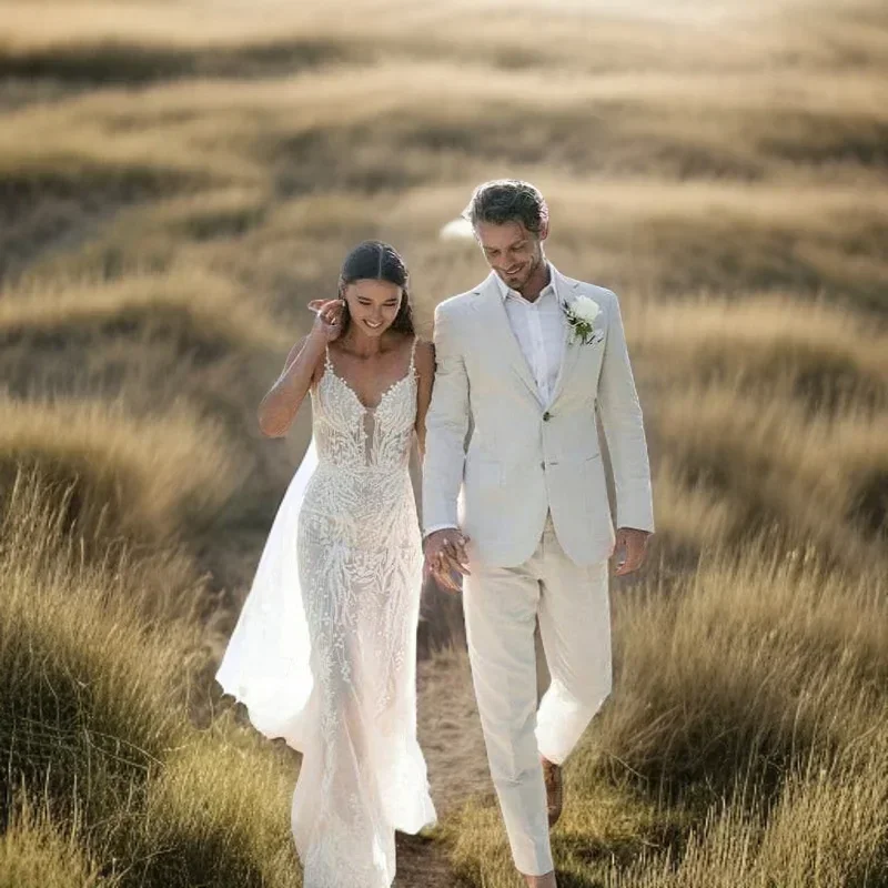 الكتان الزفاف سهرة للرجال الصي - مراجعة Men Formal Wear Modern وسعره