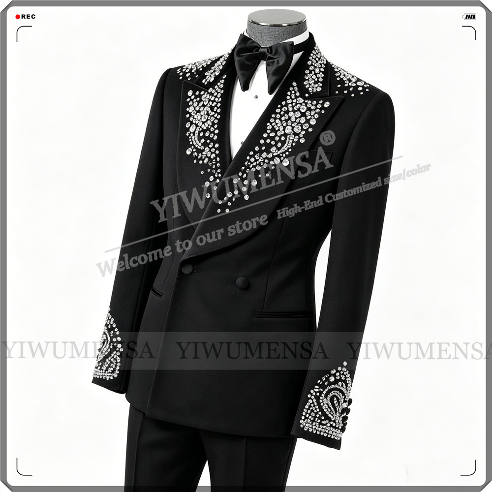 بدلة زفاف فاخرة للرجال مزينة ب - مراجعة Formal Men Party Wear Jacket وسعره