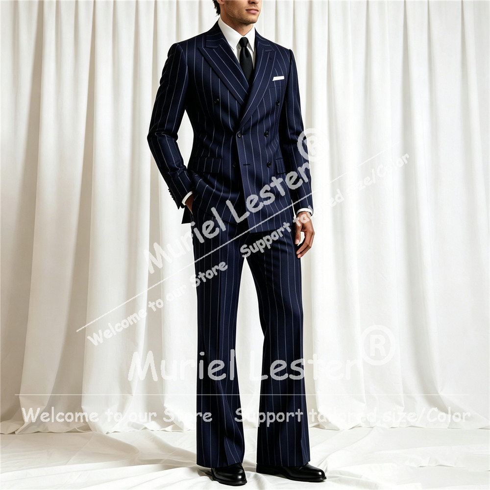 بدلة رجالية أنيقة مخططة من قطع - مراجعة Men Formal Wear With Blazer وسعره