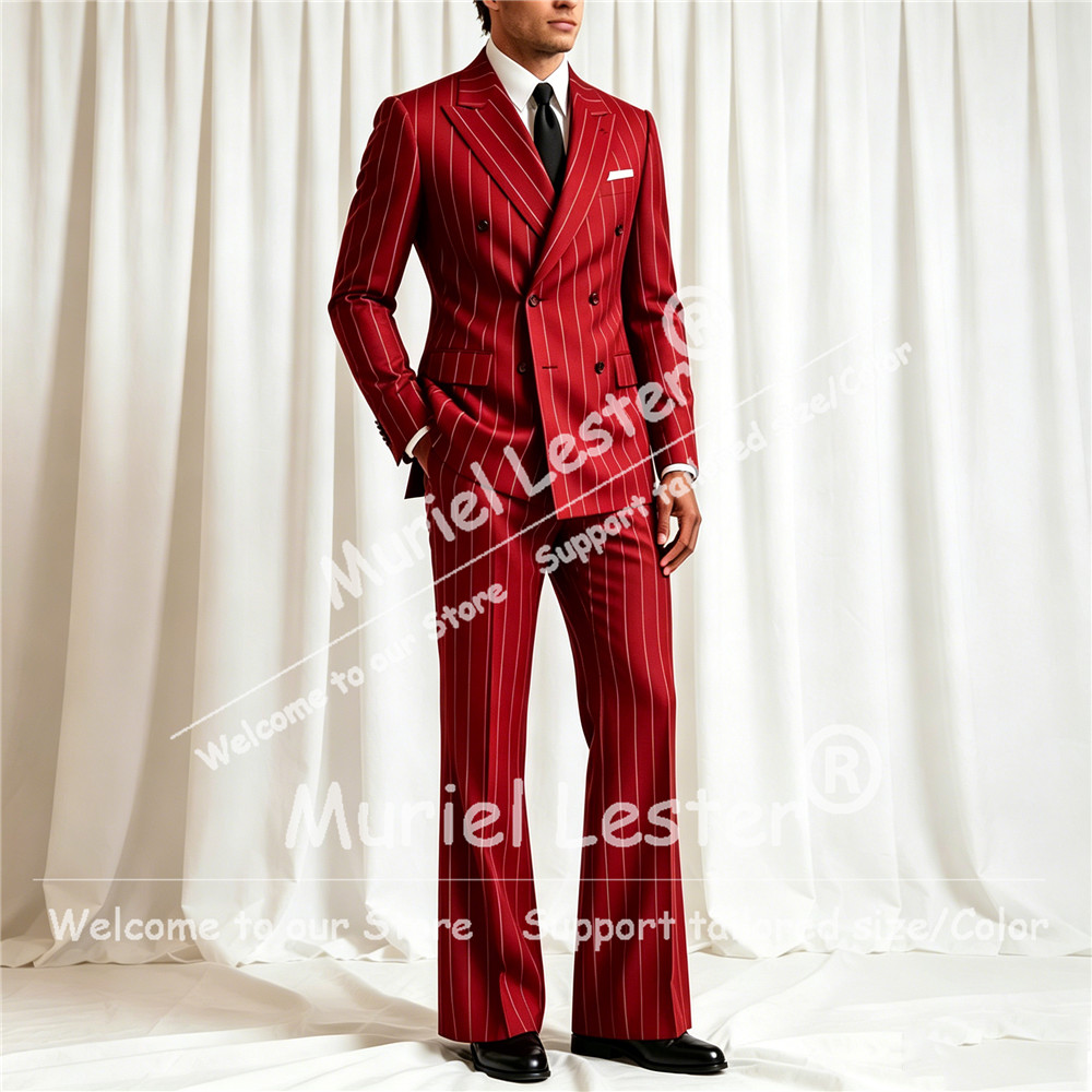 بدلة رجالية أنيقة مخططة من قطع - مراجعة Men Formal Wear With Blazer وسعره