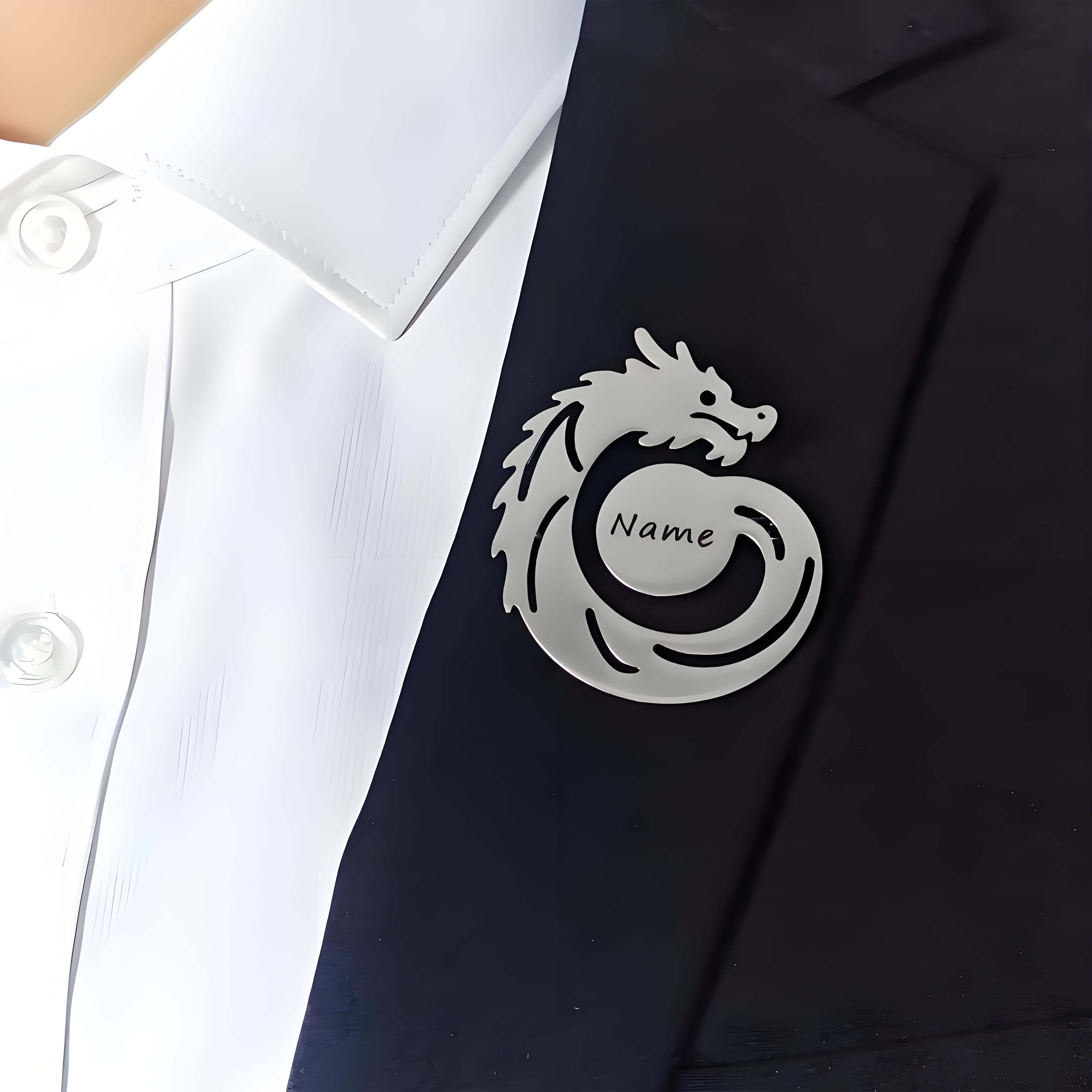 بروش تنين باسم مخصص، إكسسوار م - مراجعة Men Formal Wear Names وسعره