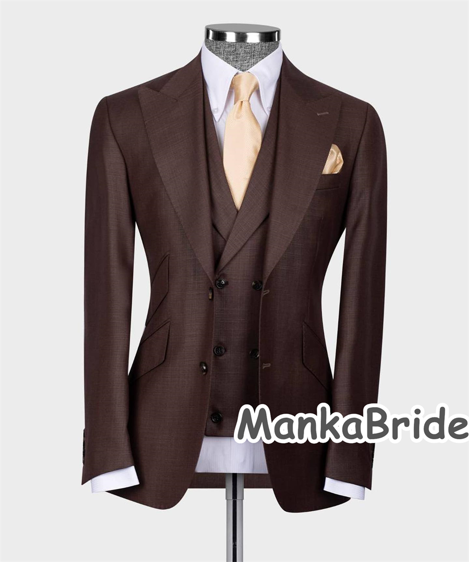 بدلة رجالية مخصصة من 3 قطع (ست - مراجعة Men Formal Wear With Blazer وسعره