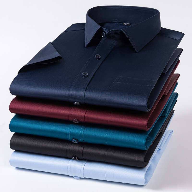 قمصان رجالية صيفية كبيرة الحجم - مراجعة Men Formal Office Wear Shirts وسعره