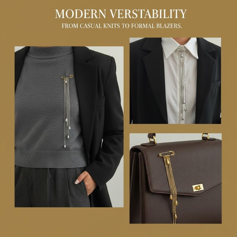بروش أنيق بتصميم قطرة ماء وشرا - مراجعة Mens Formal Look وسعره