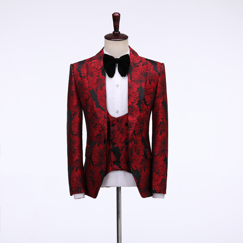 بدلات رجالية بنقوش زهرية لعام  - مراجعة Men Formal Wear Jacket وسعره