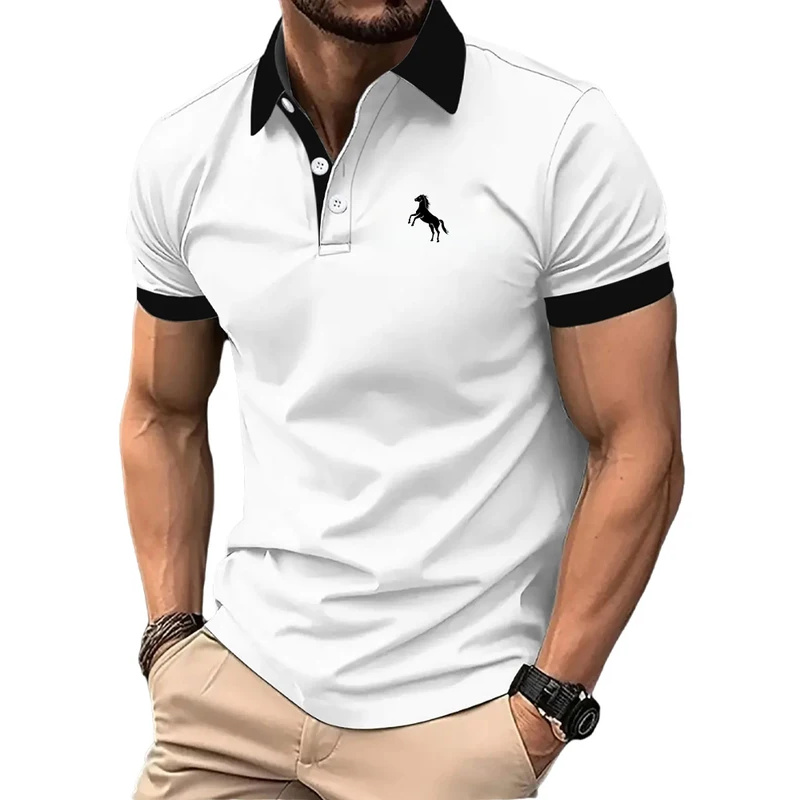 قميص بولو رجالي، كم قصير، لون  - مراجعة Men'S Polo Formal Wear وسعره