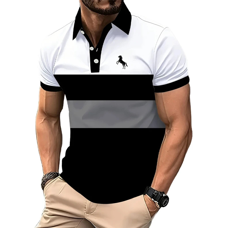 قميص بولو رجالي، كم قصير، لون  - مراجعة Men'S Polo Formal Wear وسعره