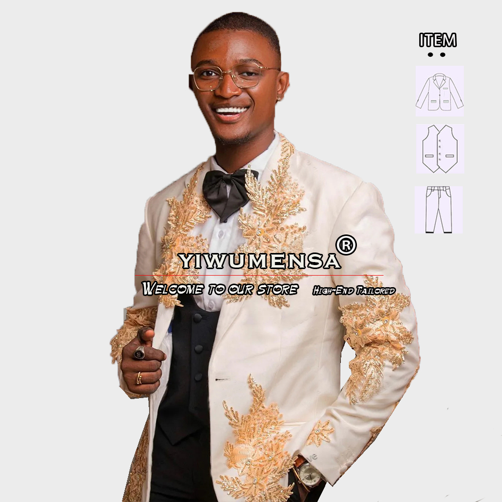 تخصيص 3 قطع الدعاوى الرجال ملا - مراجعة Men Formal Wear With Blazer وسعره