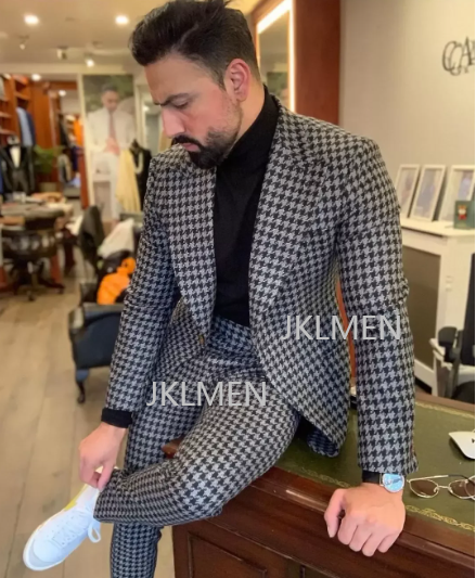 بدلات رجالي من hh9 stبتقنية 2  - مراجعة Men Formal Wear Jacket وسعره