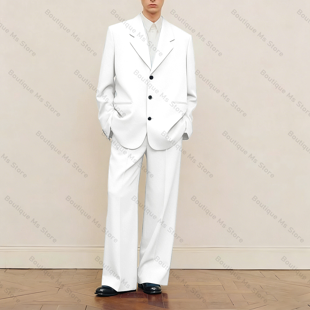طقم بدلة رجالي أسود كبير الحجم - مراجعة Formal Men Party Wear Jacket وسعره