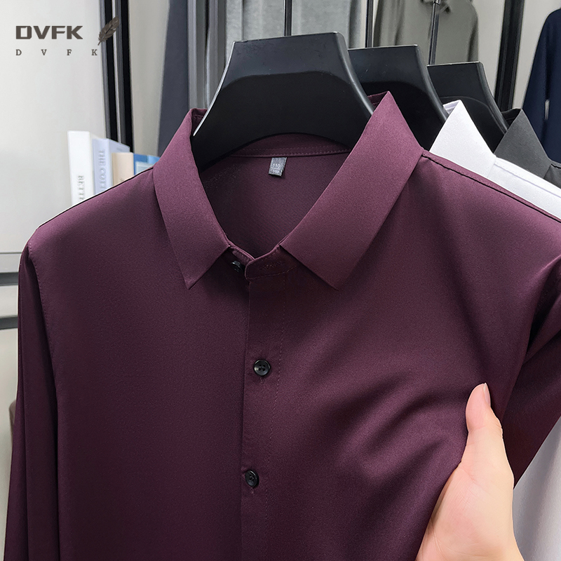 قميص رجالي رسمي بأزرار وأكمام  - مراجعة Men Formal Office Wear Shirts وسعره
