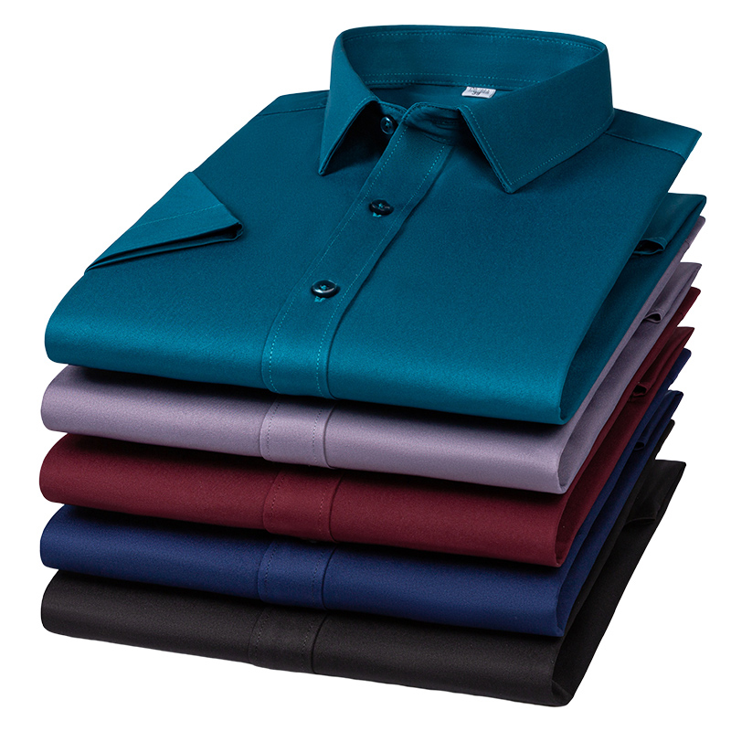 قميص رجالي مقاوم للتجاعيد وقاب - مراجعة Men Formal Office Wear Shirts وسعره