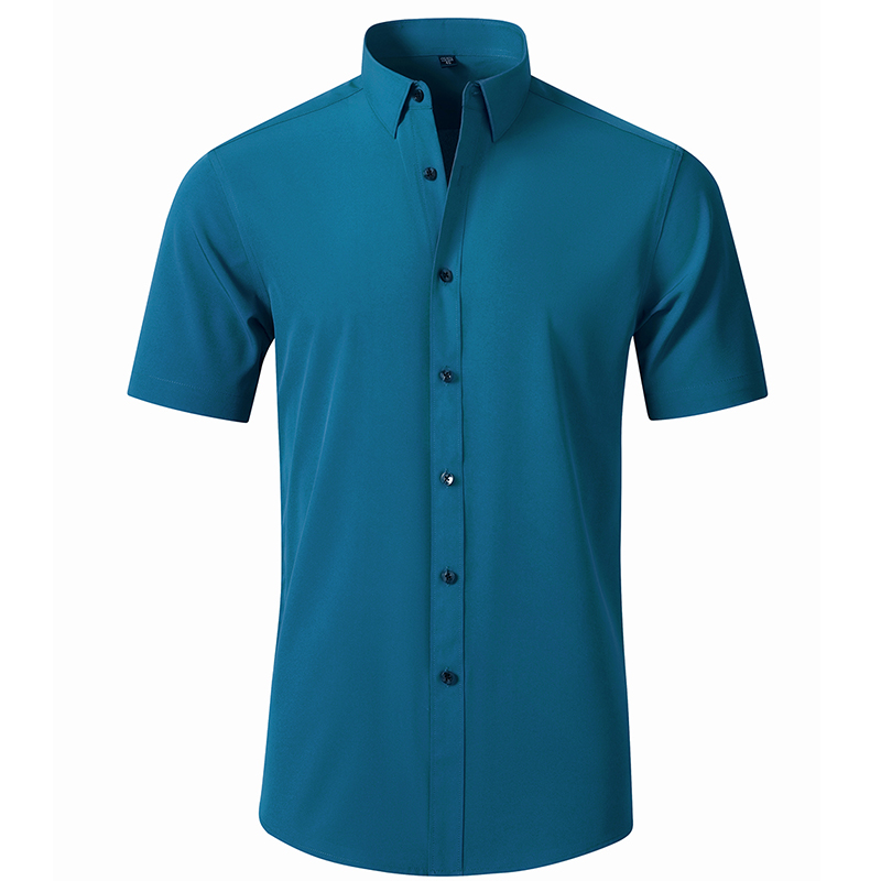 قميص رجالي مقاوم للتجاعيد وقاب - مراجعة Men Formal Office Wear Shirts وسعره