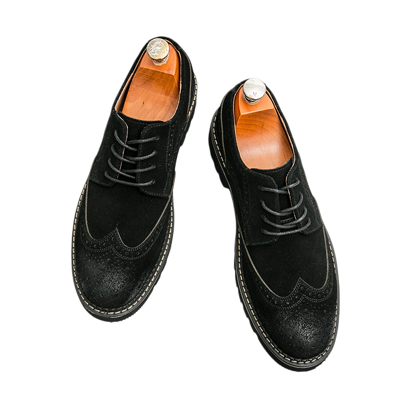 أحذية رجالية من جلد الغزال الب - مراجعة Formal Men Daily Wear Shoes وسعره