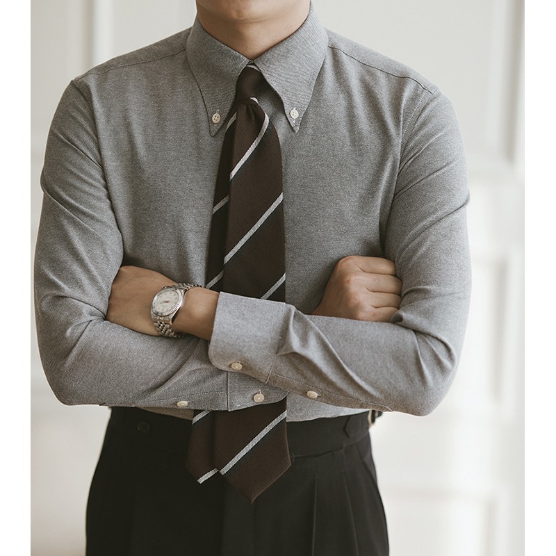 قميص أكسفورد للرجال بأكمام طوي - مراجعة Mens Formal وسعره