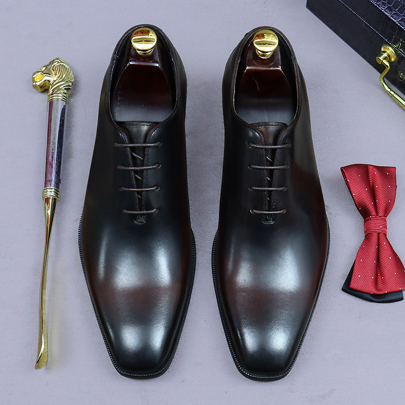 مصمم جلد طبيعي رجالي بالجملة أ - مراجعة Men Formal Wear Design وسعره